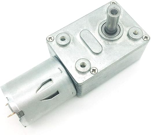 BRINGSMART JGY-370 12V 10rpm DC Worm Gear Motor 12 Volt High Torque Engine Mini Turbine Worm 12V Reducer Electric Motor Self-Locking for DIY Mini Geared Motor (JGY-370 12V 10rpm)