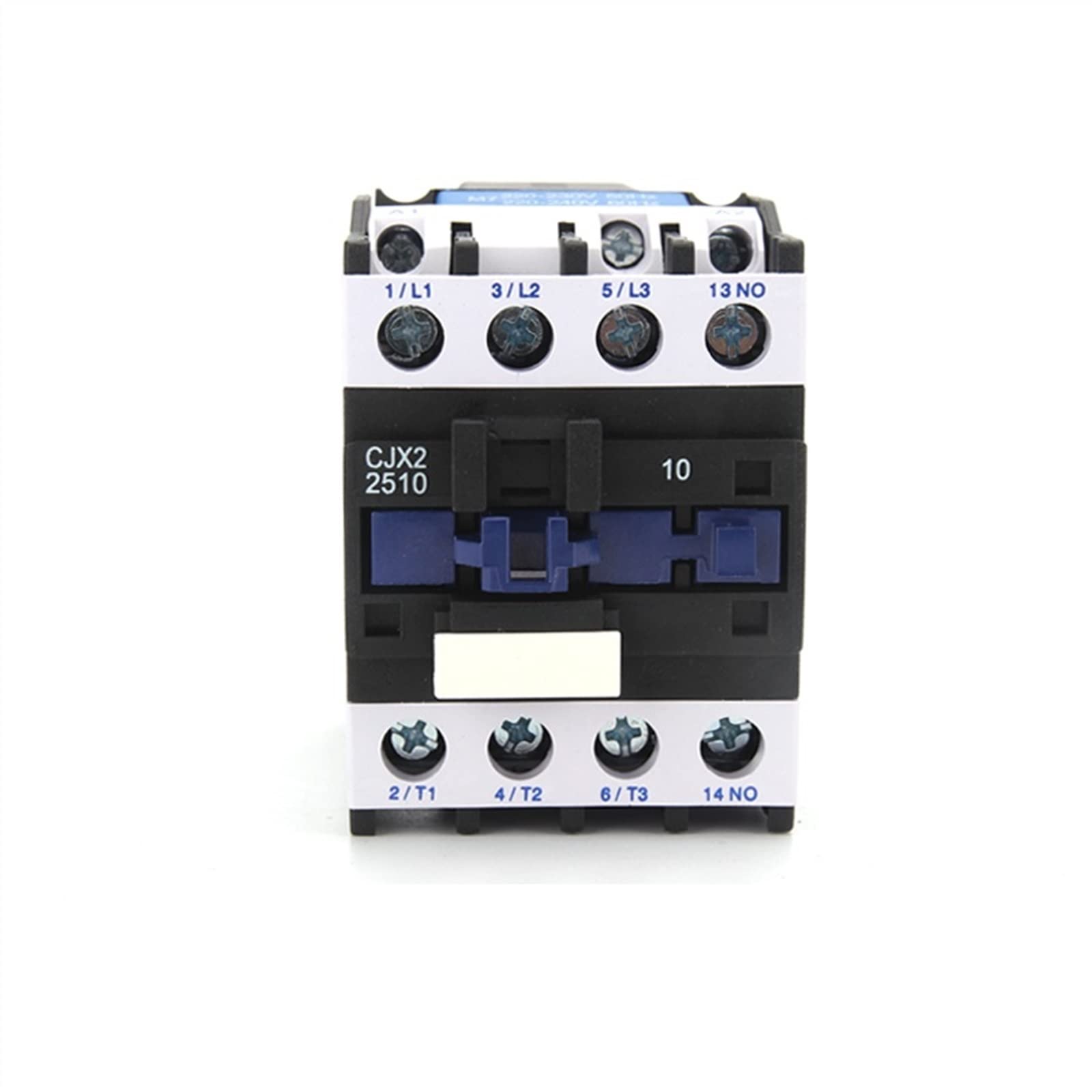 YFHGULBTK Contactor CJX2-2501/2510 50/60Hz 25A AC Contactors Din Rail Mounted 3p+1no Normal Open 24V-380V Industrial Electrics(Cjx2 24v No)
