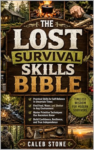 The Lost Survival Skills Bible : Forgotten bushcraft, fire-making, shelter, foraging, and wilderness survival techniques.