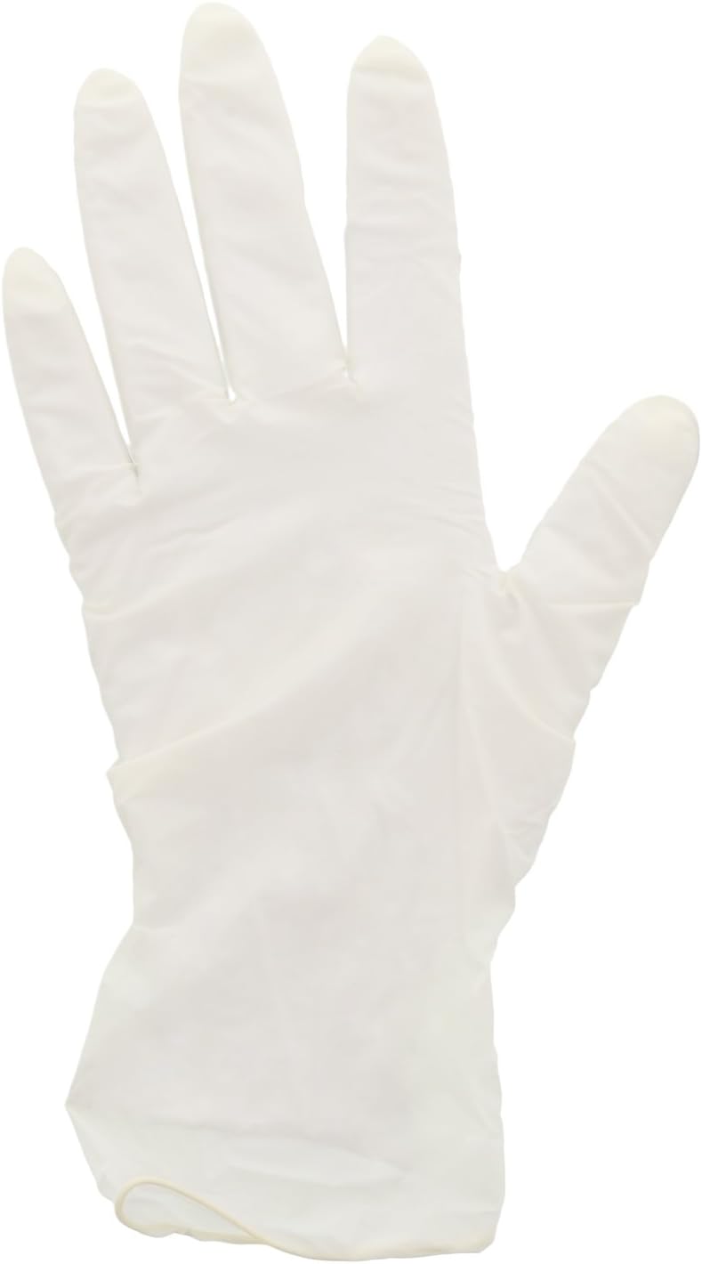 AmerCare Apollo Latex General Purpose Powder Free Gloves for Cleaning or Foodservice, Medium, Case of 1000