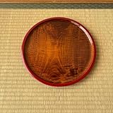 お盆 自然木 茶道 茶事 丸盆