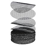 COMFOLIVING Drainage Mesh, Plant Pot With Drainage, 50 Flower Pot Hole Mesh Pad, Planter Mesh Pad, Breathable Plant Garden's Drainage Mesh, Sturdy & Bonsai Pot Bottom Grid Mat Mesh For Gardener