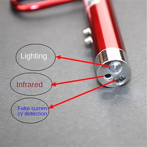 WNZQK 6 PCS Cat Toys Laser Pointer Mini Keychain Laser Pointer LED Flashlight Dog Cat Laser Toy Pet Remote Control Laser (6 Pcs Pack B)