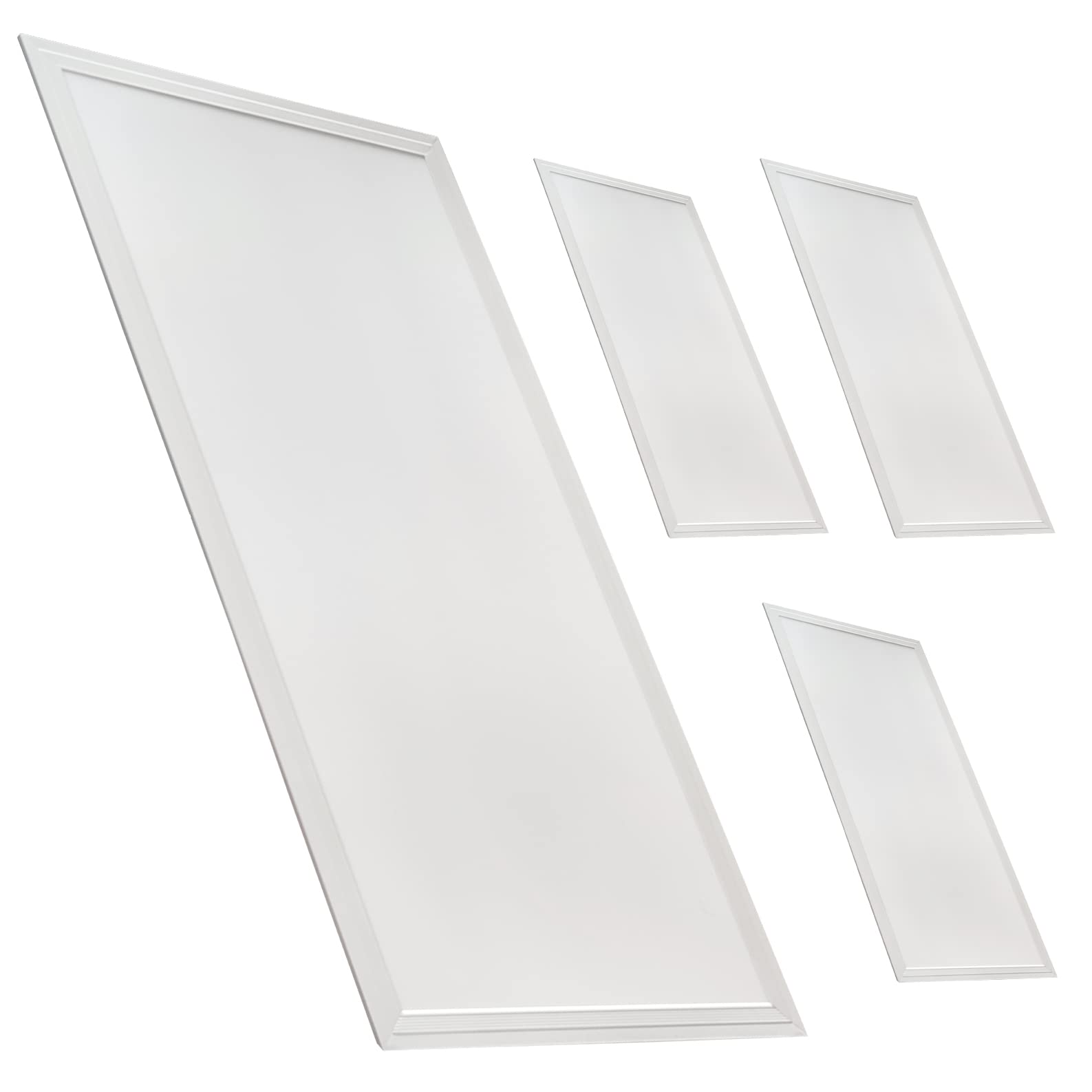 LED ATOMANT Pack 4x Panel LED Empotrable 120x60cm 96W, CCT (Selector de Color Blanco Calido, Neutro y Frio), 11500 Lumenes, Driver incluido