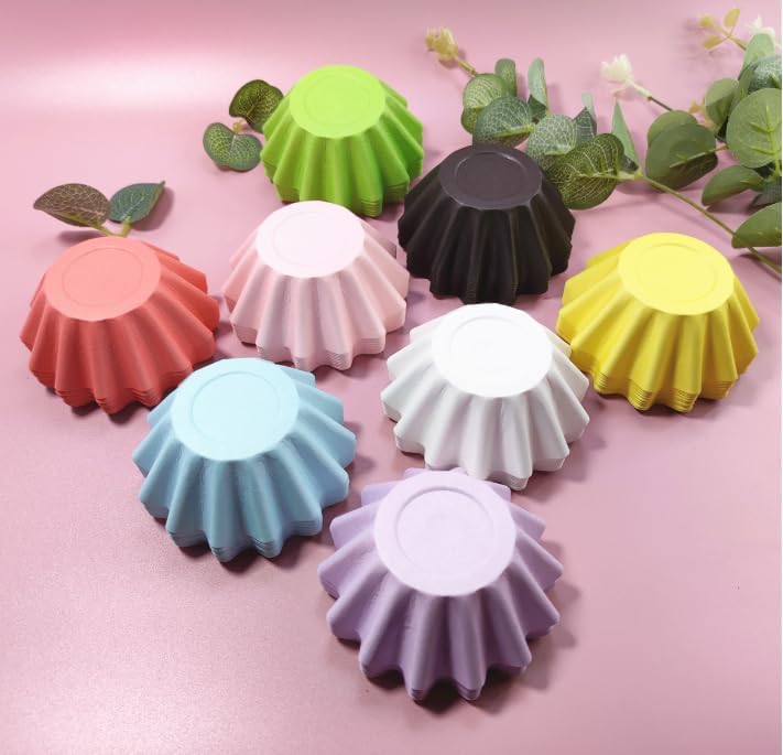 50 PCS Trumpet Shaped Cupcake Liners Wrappers Home Baking Kitchen Supplies Paper Baking Cups Cupcakes or Mini Snacks image 5
