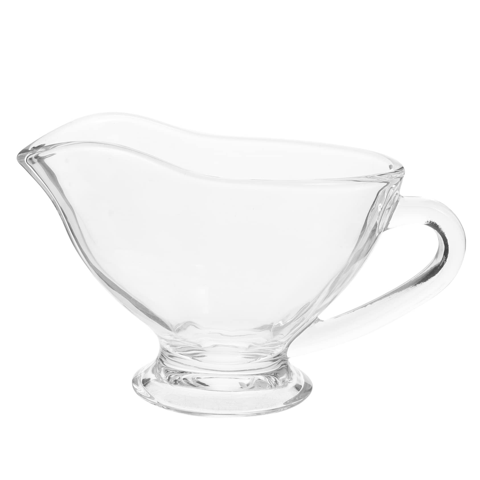 COLLBATH Sauce Boat Creamer for Coffee Sauce Pitcher Coffee Dispenser Coffee Container Gravy Jug Mini Containers Turkey Gravy Boat Creamer Pitcher Condiment Container Milk Mug Glass