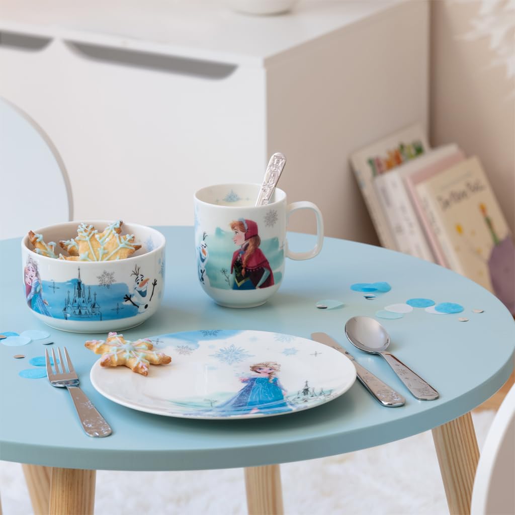 Villeroy & Boch - Disney Frozen Kinderbecher groß mit Henkel 6er Set, 280 ml, Spülmaschinenfest, Mikrowellensicher, Tasse für Kinder Disney Anna, Becher, Premium Porzellan