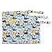 Asenappy 3pcs Cloth Diaper Wet Dry Bags Waterproof Reusable with Two Zippered Pockets Travel Beach Pool Daycare Soiled Baby Items Yoga Gym Bag for Swimsuits or Wet Clothes (dinosaur)
