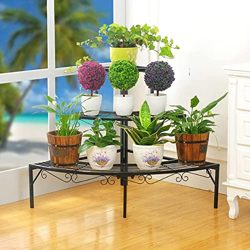 Support pour plantes pour gagner de la place | Rangement angle métal - 7