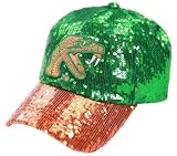 Big Boy Florida A&M Rattlers S145 Ladies Sequins Cap [Green - Adjustable] - ID#68124