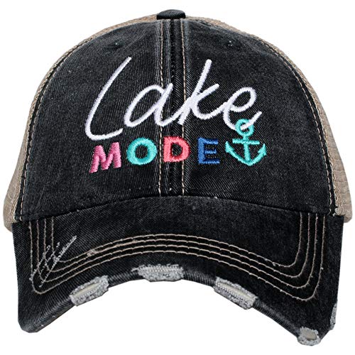 Katydid Lake Mode Baseball Hat - Trucker Hat For Women - Stylish Cute Sun Hat (Black) #TOP21
