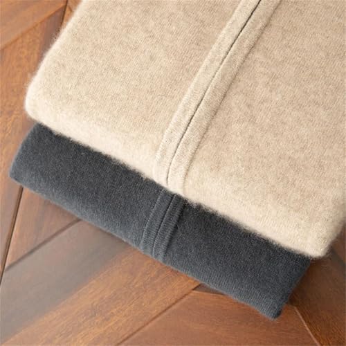 Mens Cashmere Sweater Hooded Zipper Thick Knitted Sweater Warm Casual Jumper Outerwear3