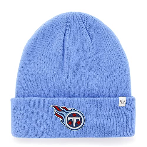 47 Men's Light Blue Tennessee Titans Secondary Basic Cuffed Knit Hat