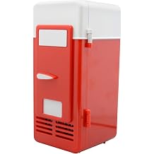 Mini Fridge- USB M ni Cooler, Portable Plug Play Warmer | Compact Electric Skincare Refrigerator Appliance, Desktop Soda Can Chiller Box For Students Dorm Bedroom Travel