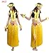 5pcs/ Set Women's Hawaiian Luau 80cm Yellow Grass Hula Skirt