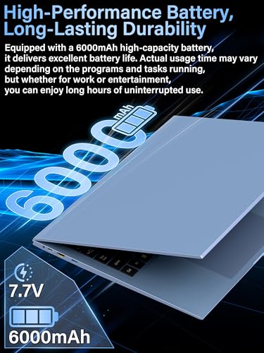 Image of 17.3 inch FHD IPS Blue Laptop, Core i5-1038NG7,16GB RAM,Win 11 Pro Laptop Business Computer, in tel Iris Plus Graphics, Fingerprint, Color Backlit Keyboard, Numpad, Type-C, WiFi 6, HDMI, RJ45 (512G SSD)