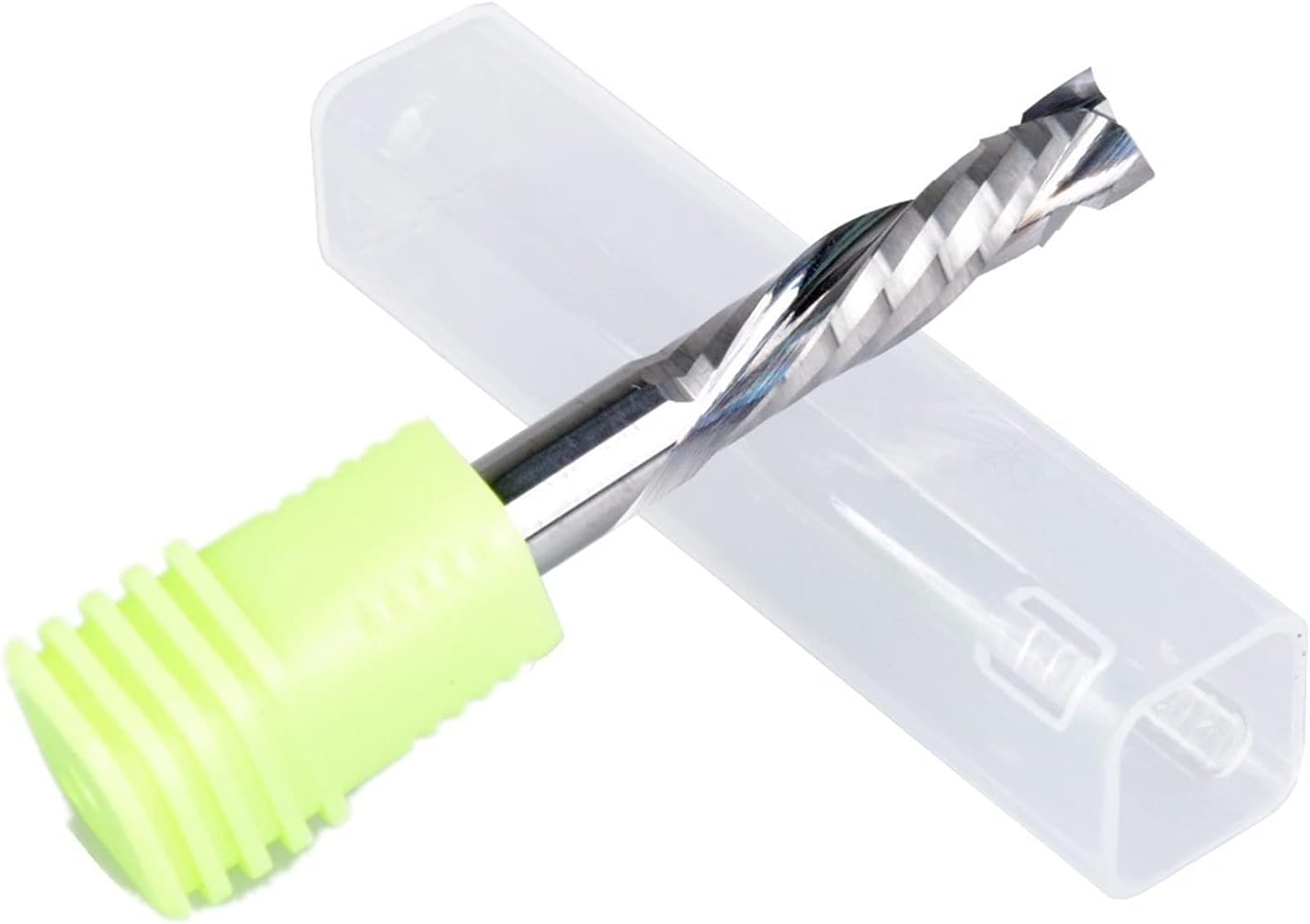 2pc 6x22mm Carbide End Mill Cutter UP Down Cut Two Flutes Spiral Carbide Mill Tool Cutter for PCB Machine Nylon Resin ABS Acrylic Hardwood