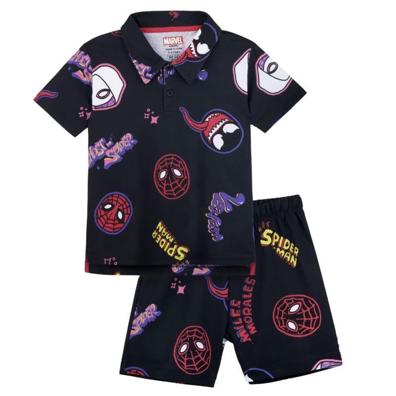 Nap Chief Kids Cotton Official Characters Co-ord Sets Set for Boys and Girls, T-Shirt & Shorts Set for Casual Wear
