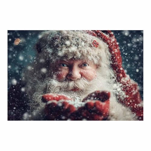 Impression HD Noel realiste CUDAOO oeuvre d'art mural de haute precision 70x100cm