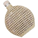 VALICLUD Glasflasche Für Tischdekoration Gewebte Blumenvase Aus Rattan Fermenterkrug Für Weinherstellung Ästhetische Bauernhaus-heimdekor-vase Kleine Vasen Für Blumenarrangements