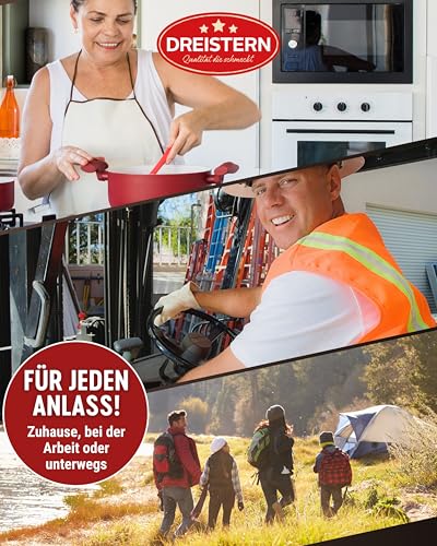 DREISTERN Schweinefleisch im eigenen Saft 300g I Mit Schweineschwarte I Herzhafte Spezialität in recyclebarer Konservendose I Lange Haltbarkeit dank natürlicher Konservierung I Hausmacher Qualität