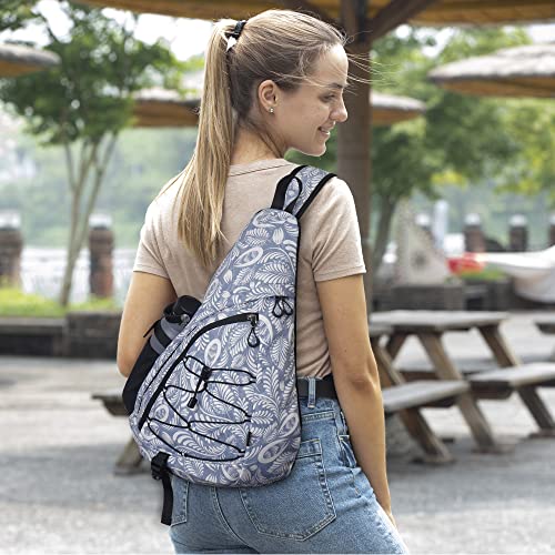 N Nevo Rhino Sling Bag For Men Women, Sling Backpack Waterproof, Day Pack Hiking Bag Casual Shoulder Bag,Small Crossbody Sling Bags For Outdoor, Travel, Cycling, Camping (Grass4) #TOP5