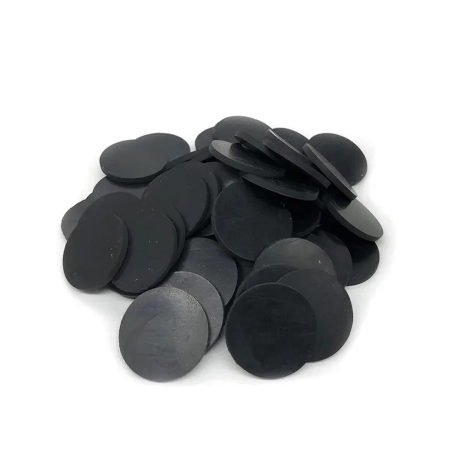 Scheda di Gomma Solida, Foglio di Neoprene， Guarnizione di Tenuta in Gomma nitrilica NBR Rotonda Solida Nera 10-100 mm x 1-5 mm, Confezione da 10(100mm,5mm)