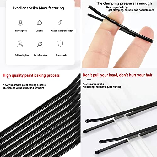 100 Count Hair Pins With Hairpins Box, Pin Wave Barrette Hair Accessories For Women Lady Girls Kids Hair, Help Keep Hairs In Place, Great For All Hair Types, Mini Bobby Pins, Black #TOP2