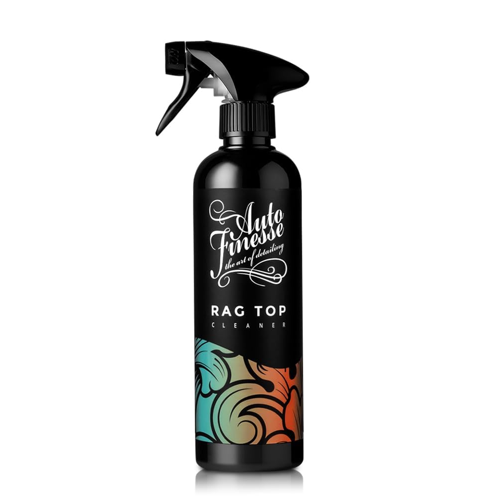 Auto Finesse Rag Top Cleaner – Solution de Nettoyage en Profondeur pour Capote de Tissu Convertible, 500 ML