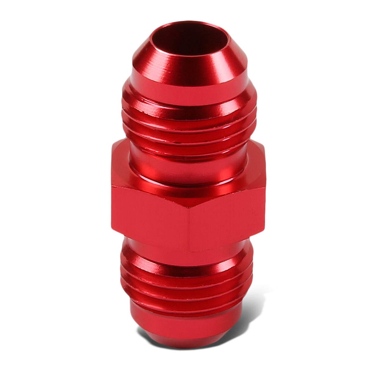 Speed Daddy 10AN Male To Male Straight Coupler – Red Anodized Aluminum Flare Fitting
