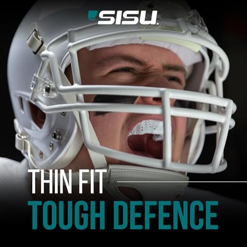 SISU Mouth Guard Aero - Awesome Aqua - Ultra Slim Gumshield for Adults & Kids - Custom Fit Rugby Gum Shield- A Remouldable Sports Mouthguard for Boxing, MMA, Hockey - (Medium 5' - 6' Tall) - Image 7