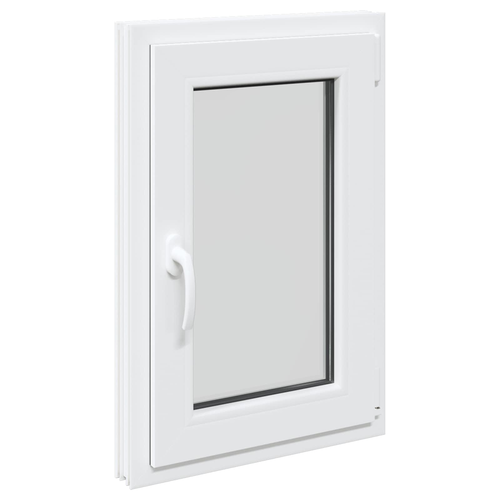 vidaXL Tilt & Turn Basement Window RISOR 50 x 75 cm PVC and Glass