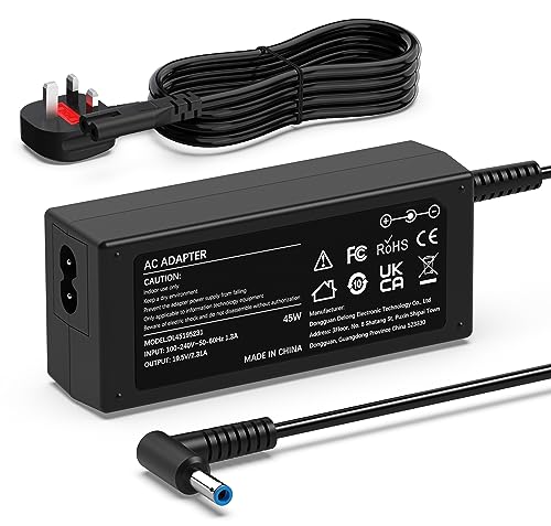 45W Laptop Charger for HP Pavilion 11 13 15, HP Elitebook Folio, HP Spectre Ultrabook, HP Stream 11 13 14, HP Chromebook 11 14, HP ProBook, 741727-001 721092-001 Ac Adapter (4.5x 3mm) Power Supply