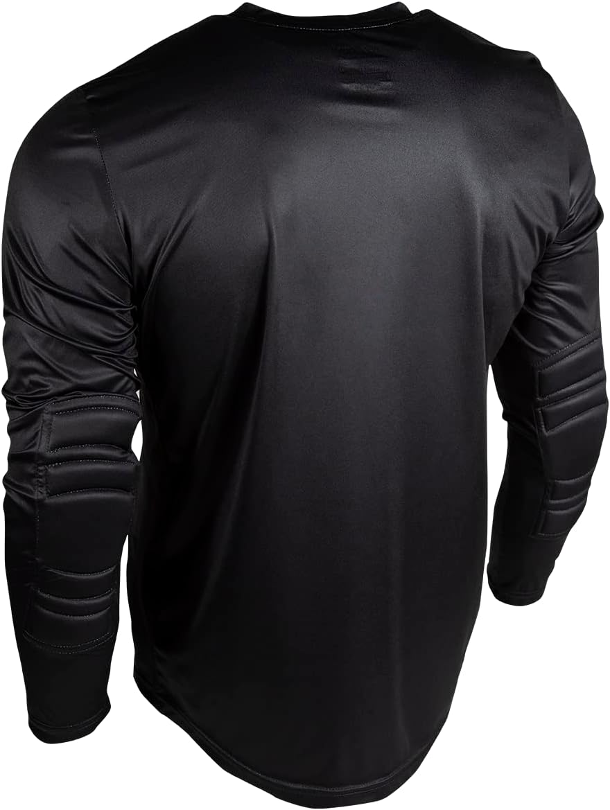 Rinat Iron-Bat Soccer Goalkeeper Jersey Youth Medium (10-12 Year Old) Free Number Official Pin Black/Grey