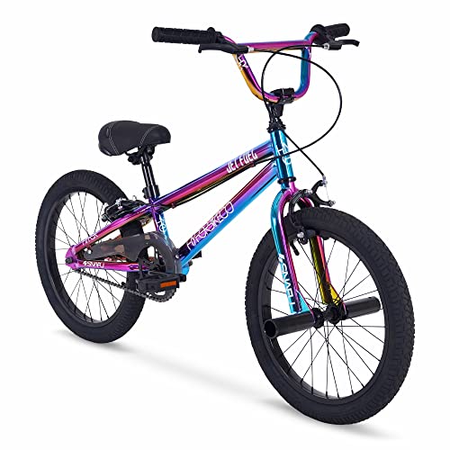 Hyper Bmx Bike 18 Inch Bmx Bike For Kids Age 7-13 Yrs Old, Single Speed, Front And Rear Caliper Brakes, Steel Bmx Frame. 360 Handlebar Rotation. Bike Park Ready Bmx Bicycle. Jet Fuel Finish #TOP1