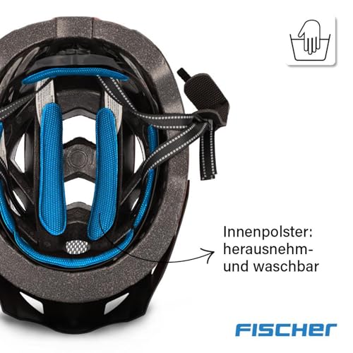 Fischer Erwachsene Fahrradhelm, Radhelm, Cityhelm Urban Plus Miami, L/XL, 58-61cm, braun, mit integriertem LED-Rücklicht – Ansicht 7