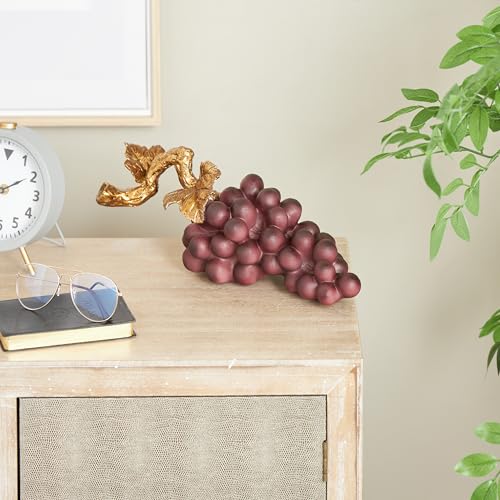 Estatua decorativa de uvas púrpuras de 14 x 5 x 6 pulgadas miniatura 2