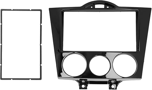 Kit de fascia de radio estéreo para coche, 2DIN Radio Estéreo Fascia Marco Dash Panel de CD Reemplazo para RX-8 2003-2008