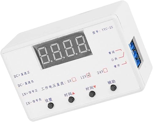 Miniatura 8 de YYC-2S Pantalla LED Temporizador Relé Automatización Control Interruptor Módulo CCAC Carga 5A 0.01 Segundos a 999 Minutos (12V)