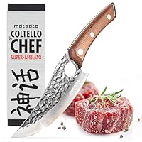 Matsato Coltello Chef - Perfetto Per Tagliare, Disossare e Tritare. Pensato Per Equilibrio e Controllo, Fondendo Stile Moderno e Fascino Tradizionale. Per Casa, Cucina o All’aperto