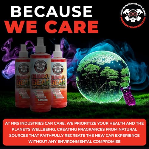 Image of Gummy Bear Scented Car Air Freshener Spray | Long-Lasting Odor Eliminator | Interior Cleaner for Upholstery, Fabric, Leather & More