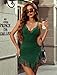 Avidlove Women's Summer Mini Dresses Sleeveless Sexy V Neck Lace Splicing Cocktail Party Straps Bodycon Dress Green S