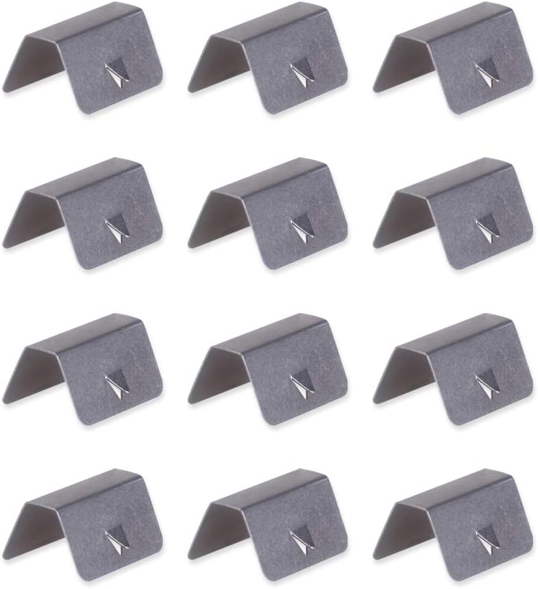 READY Car Wind Rain Deflector Channel Clips Stainless For Heko G3 SNED Clips Replacement (12 Pack)