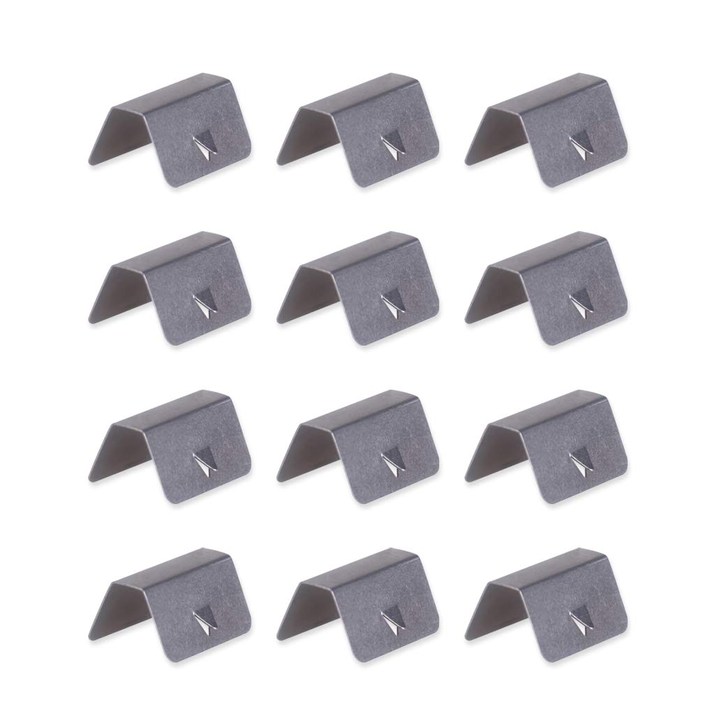 READY Car Wind Rain Deflector Channel Clips Stainless For Heko G3 SNED Clips Replacement (12 Pack)