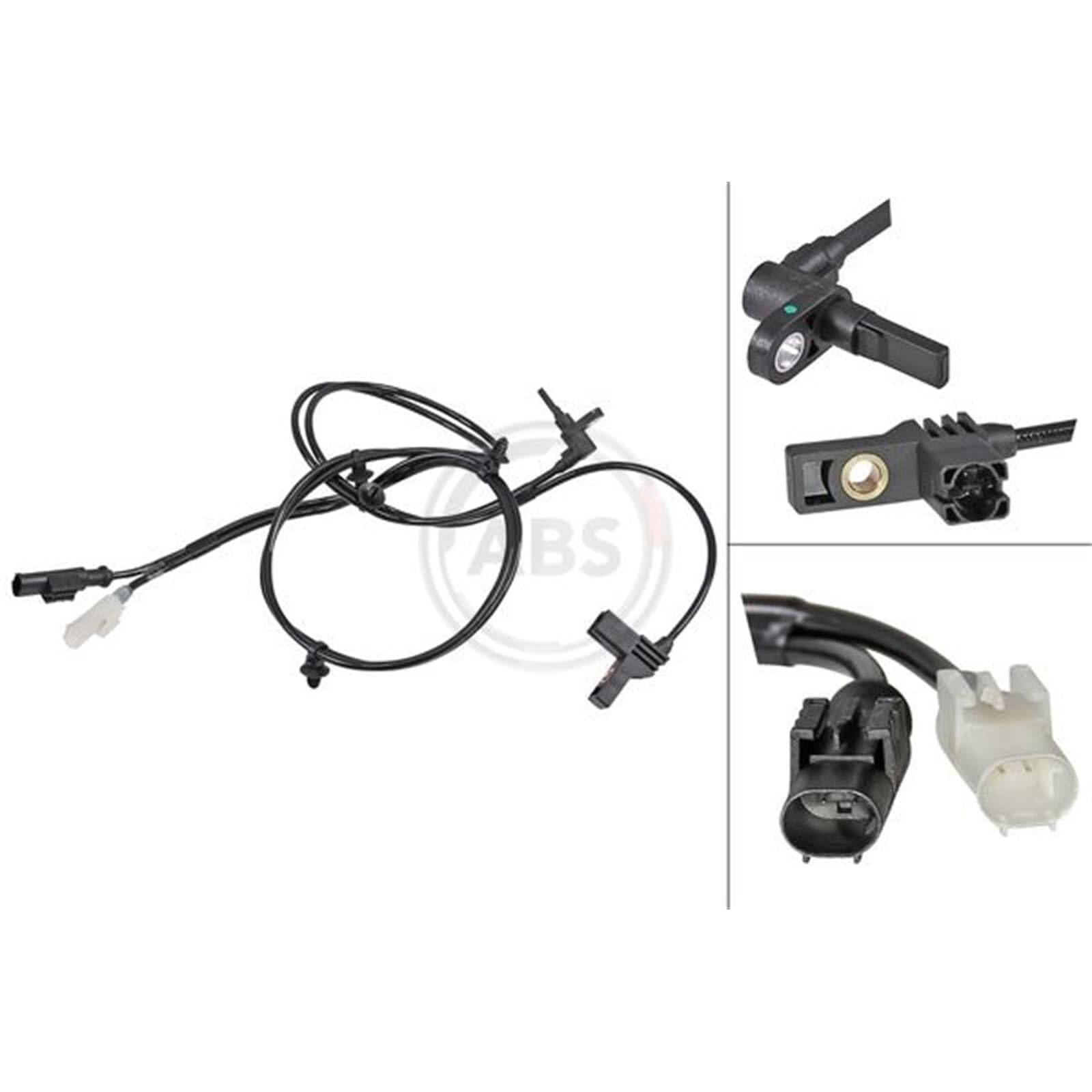 2x ABS-Sensoren Raddrehzahl hinten li+re | 30164 + 30163 Kompatibel mit Viano (W639),Vito / Mixto Kasten (W639),Vito Bus (W639)