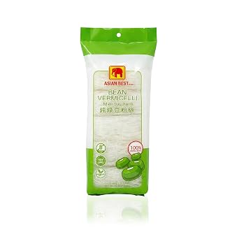 Asian Best Bean Vermicelli, Mung Bean Glass Noodles, 100% Mung Bean, Non-GMO, Gluten Free, Vegan, 10 Bundles, 14.1 oz