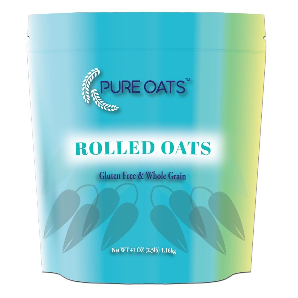 PureOats Gluten Free Rolled Oats, Whole Grain, 25 lb / 11.3 kg) Bulk Size Bag