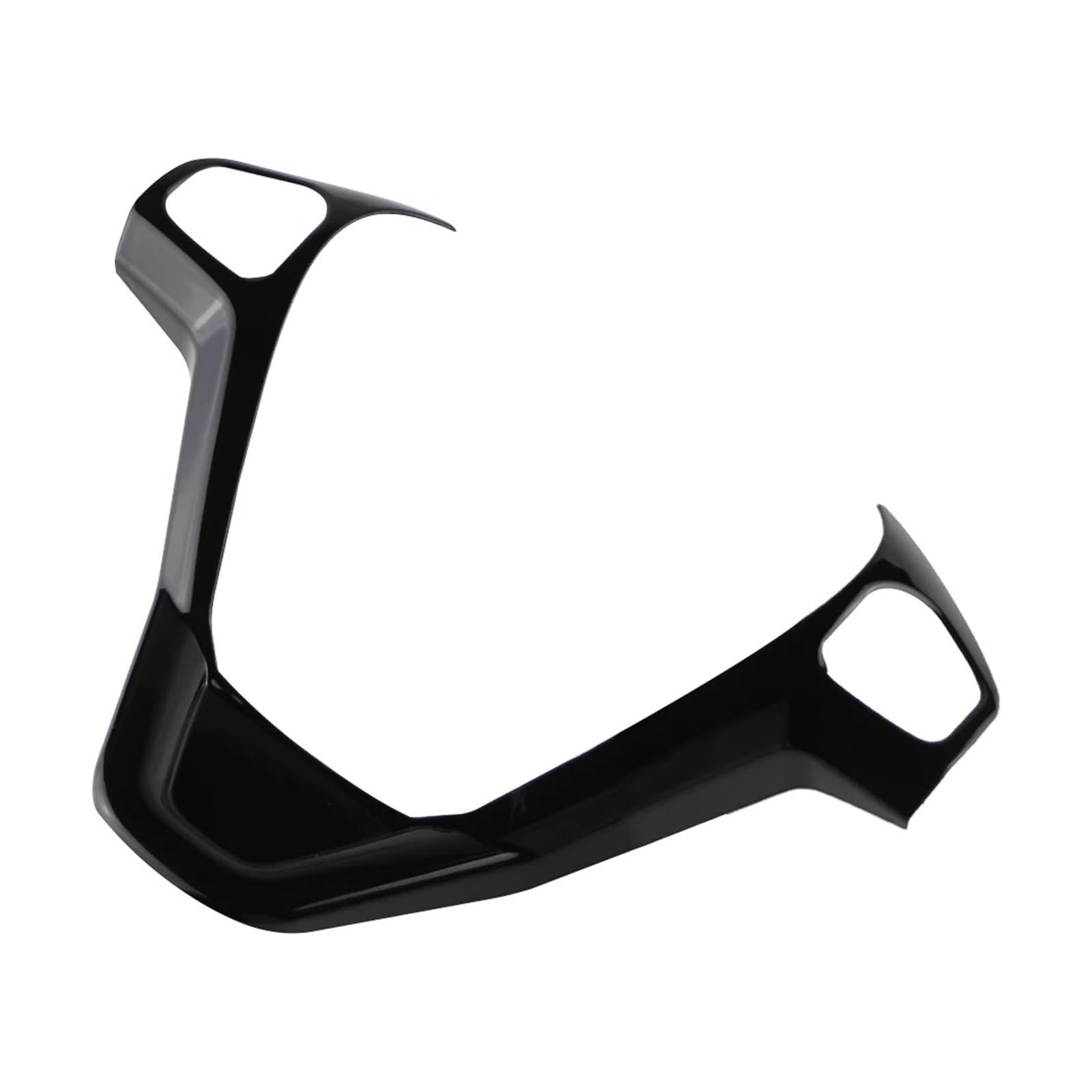 Car Interior Sticker for Fiesta MK7 2009-2017 for Ecosport 2013-2017 Steering Wheel Button Cover Sticker ABS Frame Car Accessories(2hole Common Black)