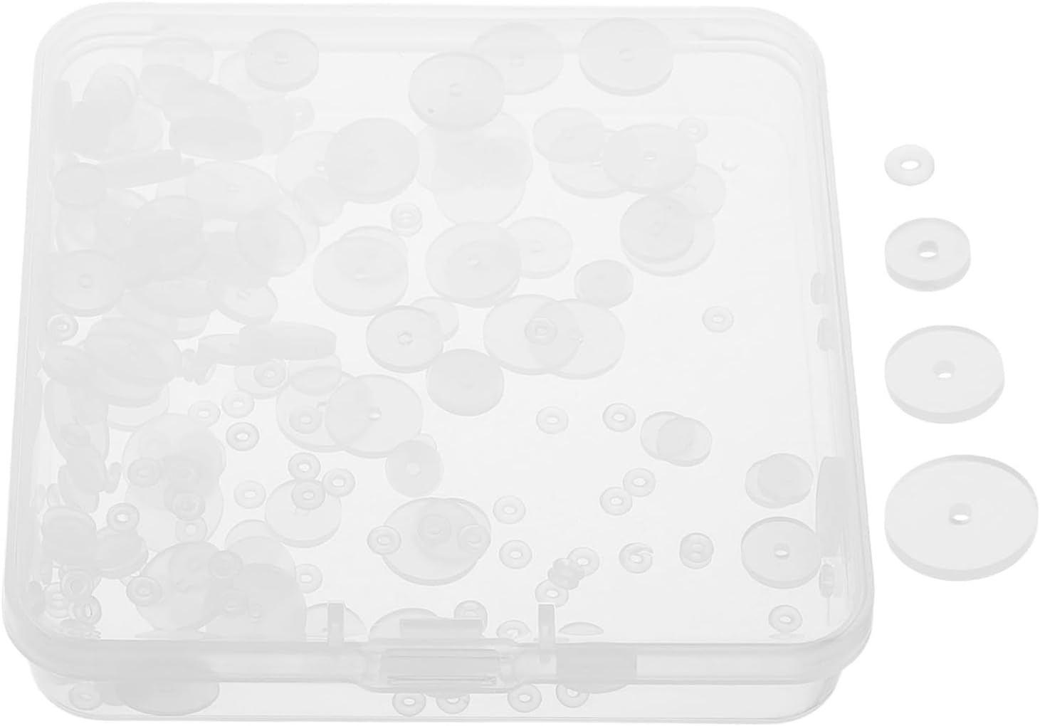 Silicone Earring Back Comfort Pads, 200pcs Soft Donut