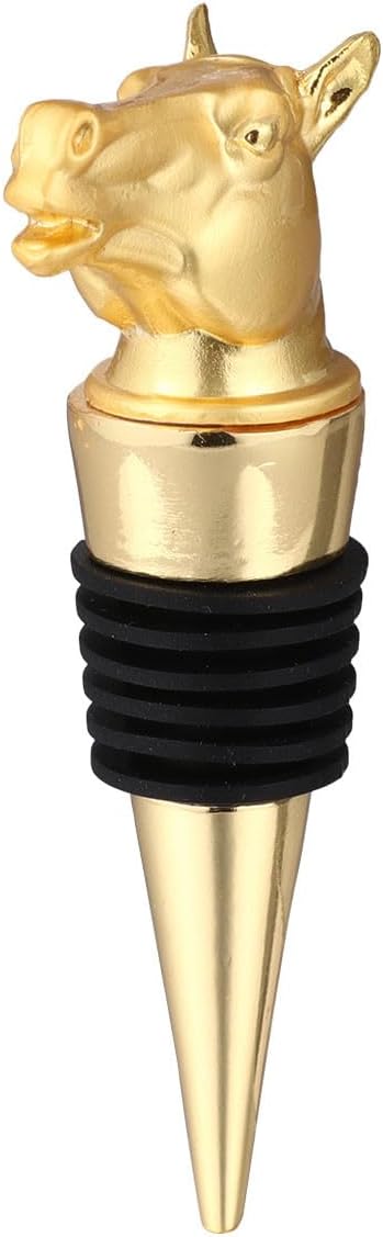 PRETYZOOM Alloy Horse Wine Bottle Stopper Sturdy Beverage Bottle Plug for Bar Party Wine Preservation
